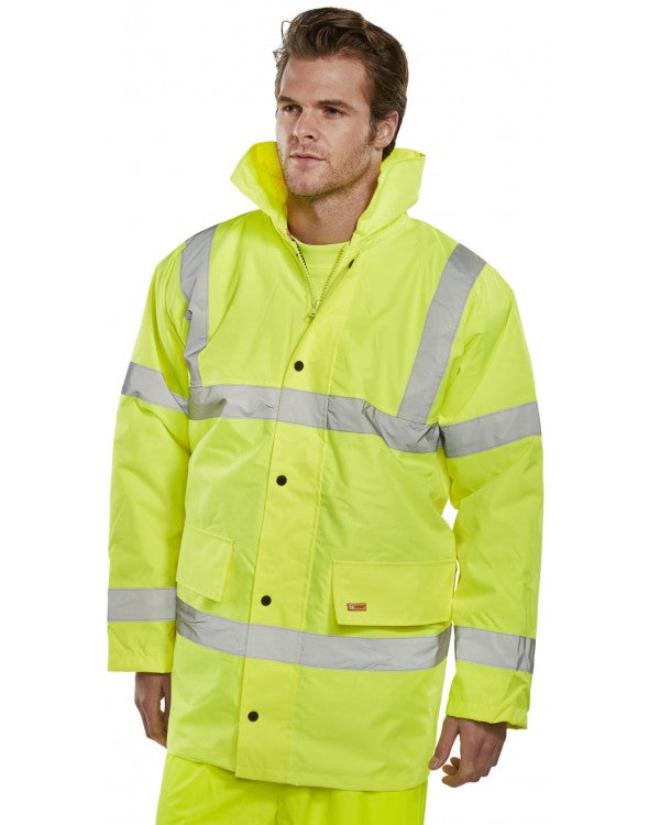 BSeen Hi-Vis Constructor Jacket Yellow