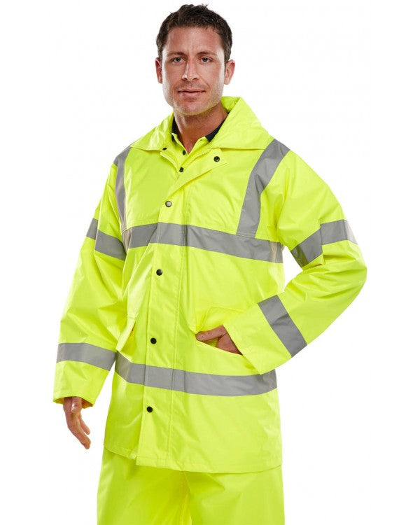 BSeen Hi Vis Lightweight Jacket Yellow