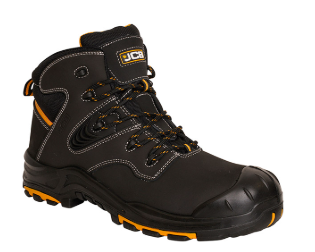 JCB BACKHOE BLACK BOOT S3 HRO SRC