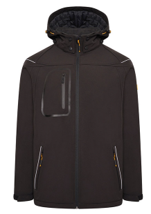 JCB TRADE HOODED SOFTSHELL D+ML