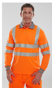 BPKSLSENOR -  BSEEN EN ISO 20471 LS POLO OR