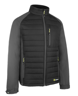 SFPJBLGY-FLEX WORKWEAR PADDED JACKET BLK/GRY
