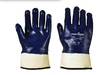 A302 - Grip Nitrile Fully Dipped Safety Cuff Navy
