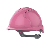 Pink JSP EVO2 Vented Safety Helmet with Slip Ratchet