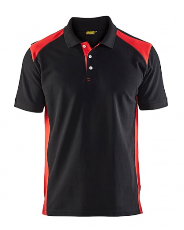 Blaklader Polo Shirt Black/Red 332410509956