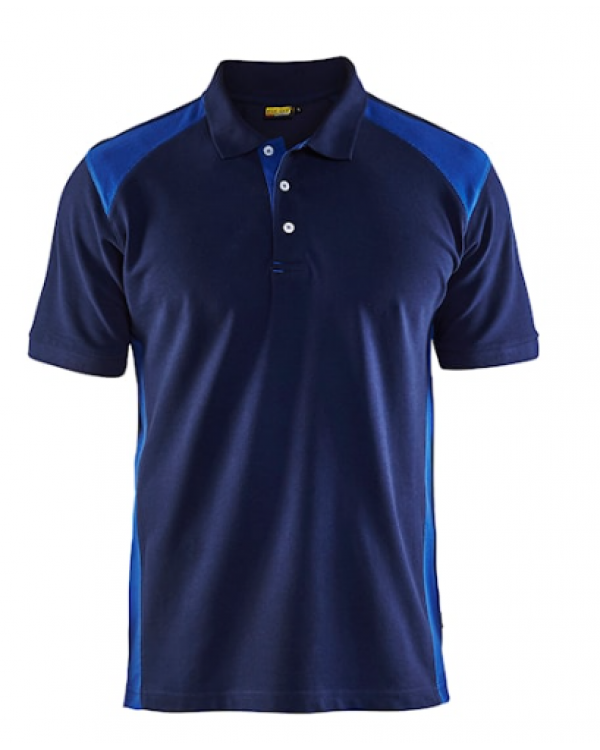 Blaklader Polo Shirt Navy/Cornflour Blue 332410508985