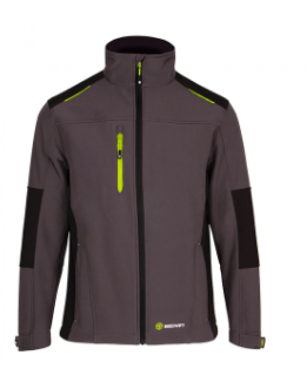 FLEX SOFTSHELL JACKET TWO-TONE GY BL