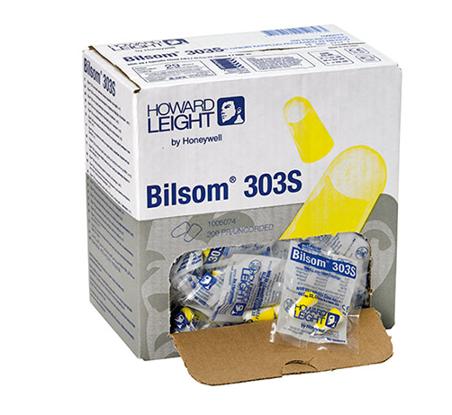 Honeywell Howard Leight Bilsom 303S Disposable Earplugs (Box of 200 Pairs)