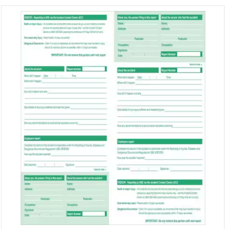 ARB001 Accident report book