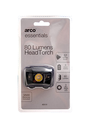 Arco 80 Lumens Head torch