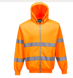 B305 - Hi-Vis Zipped Hoodie