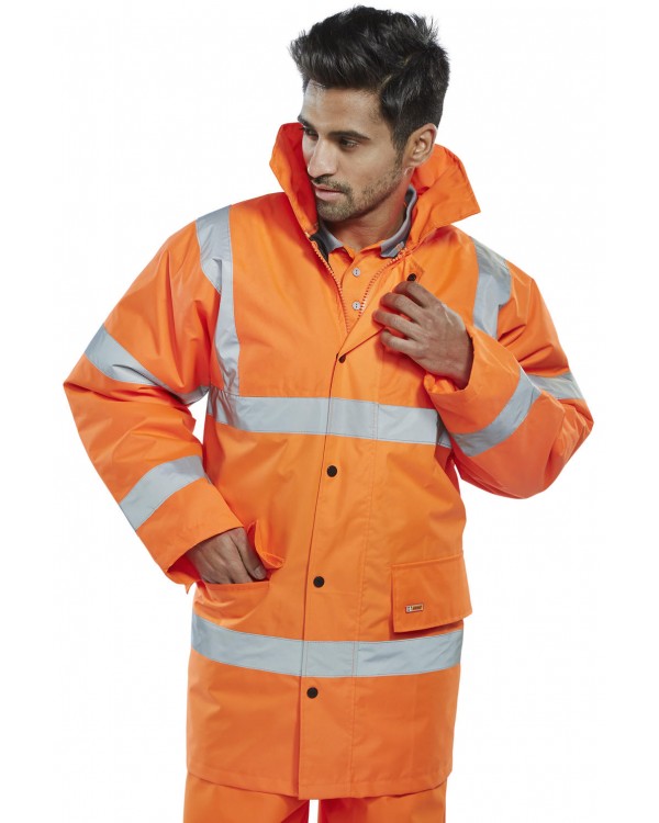 BSeen Hi-Vis Constructor Jacket Orange