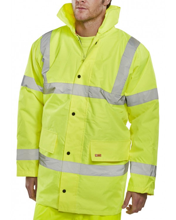 BSeen Hi-Vis Constructor Jacket Yellow