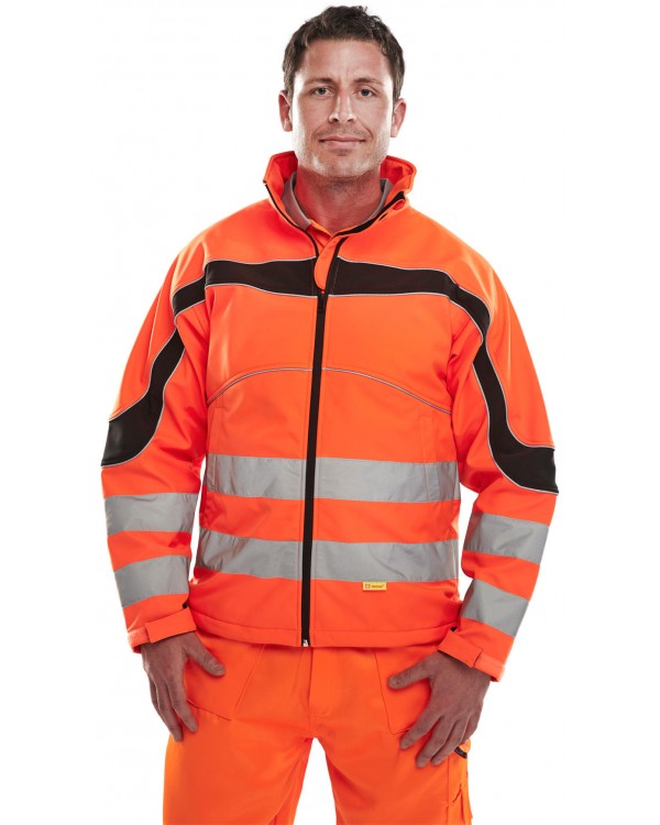 BSeen Hi-Vis Eton Soft Shell Jacket Orange