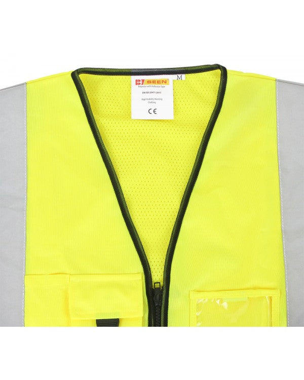 BSeen Hi-Vis Executive Vest Yellow