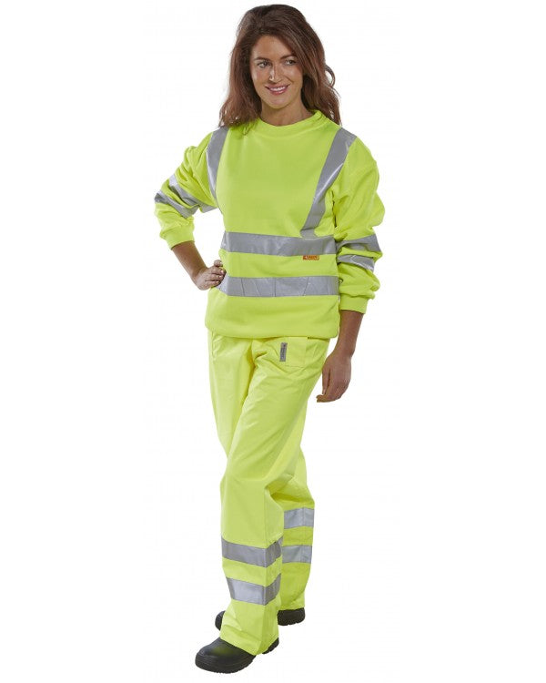 BSeen Hi-Vis Sweatshirt Yellow