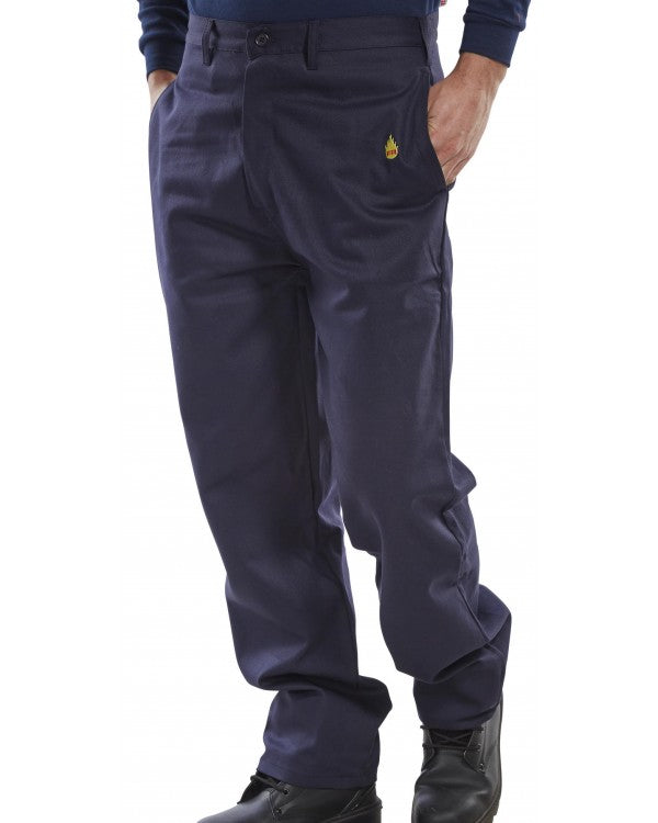 Click Fire Retardant Trousers Navy Blue