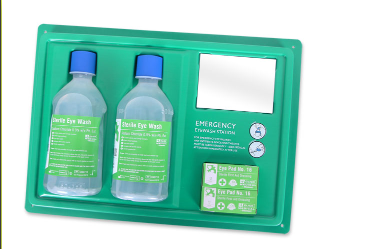 CLICK MEDICAL EYEWASH STATION C/W 2x500ml