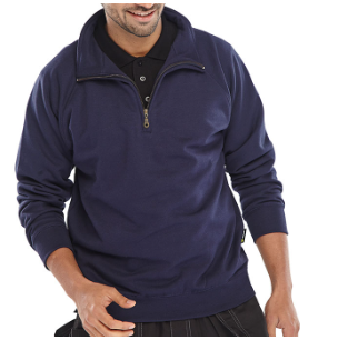 QUARTER ZIP PC S/SHIRT