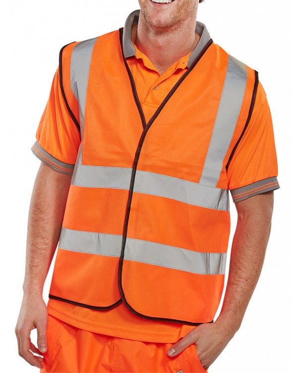 BSeen Hi-Vis Vest Orange