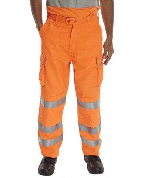 Click Railspec Trousers Orange