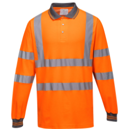 S271 - Hi-Vis Cotton Comfort Polo Shirt L/S