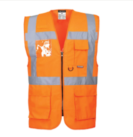 S476 - Berlin Hi-Vis Executive Vest  - Orange