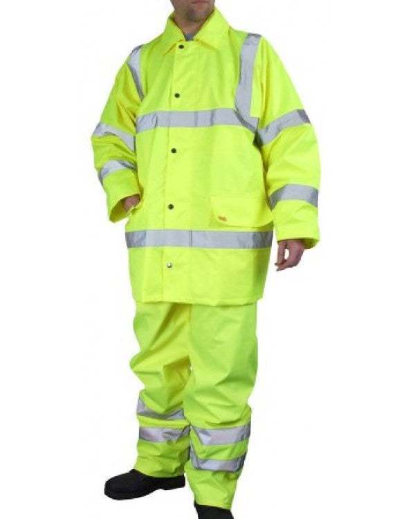 BSeen Hi-Vis Lightweight  Suit Yellow