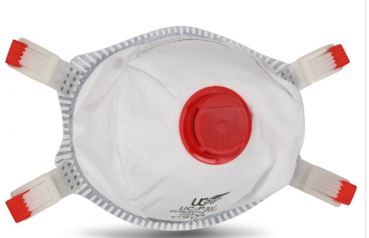 FFP3 Face Mask  UC-P3V Valved Cup Particulate Respirator (Box of 10)
