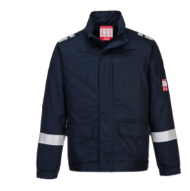 FR601 - Bizflame Work Lightweight Stretch Panelled FR Jacket Navy