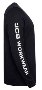 JCBBT/DN JCB WORKWEAR BANNER L/S NAVY T-SHIRT