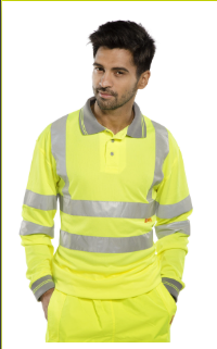 BPKSLSENSY- BSEEN EN ISO 20471 LS POLO SY