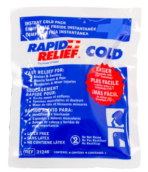 Rapid Relief Instant cold pack