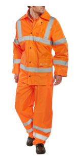 TS8OR-Orange Light Weight Rain suit